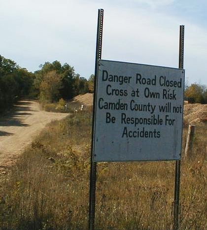 Camden County Road Closed (homemade)