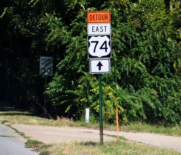 US 74 instead of Missouri 74, Cape Girardeau, Mo.