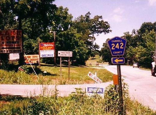 County route 242 at Arkansas/Missouri state line