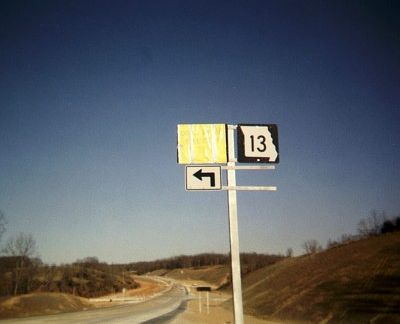 Covered Missouri 248 near Reeds Spring, Missouri