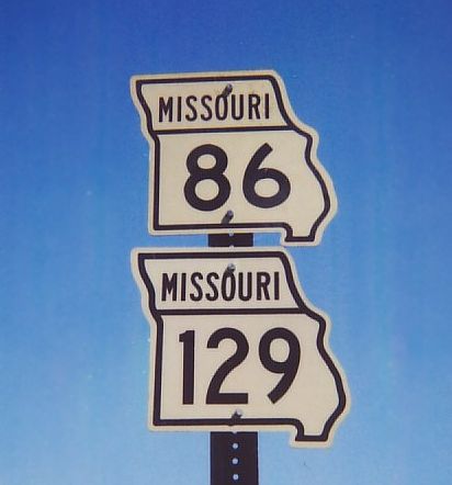 Reassurance markers for Missouri 86 and 129