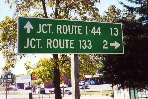 Destination sign at Dixon, Mo.