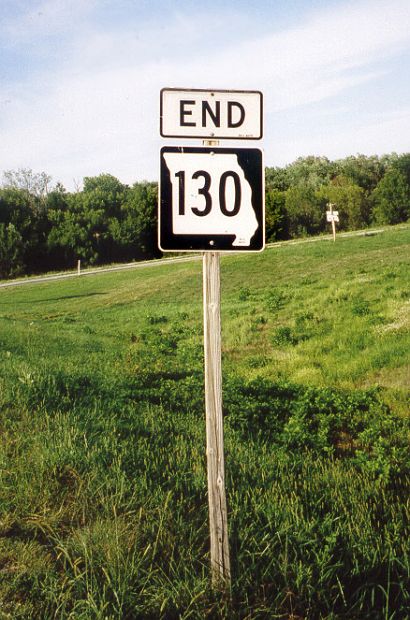 End of Missouri 130 in Linn County