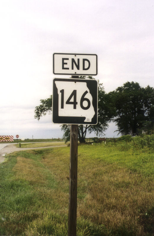 End of Missouri 146 east of Bethany
