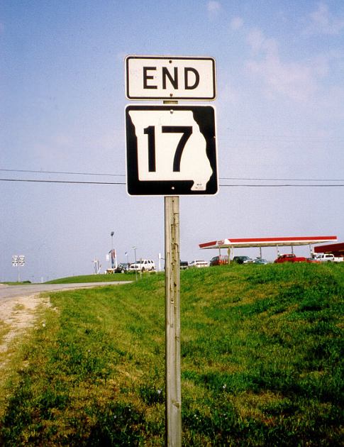 End of Missouri 17 north of Eugene