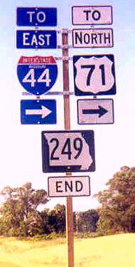 End of Missouri 249 (wide marker)