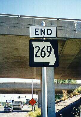 End of Missouri 269 in Kansas City