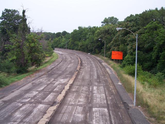 Forest Park Parkway, St. Louis, Mo. during reconstruction in 2004