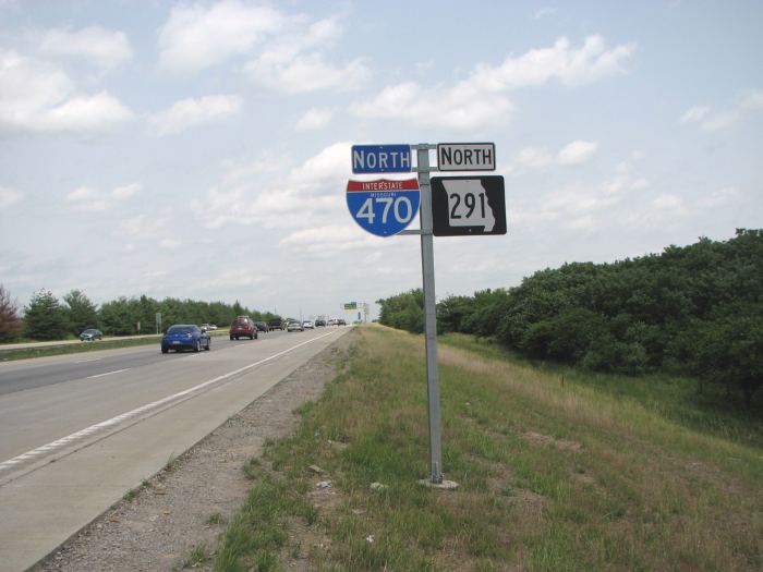 Pointy-style 2di marker on 3di-size blank for Missouri 291 in Lee's Summit