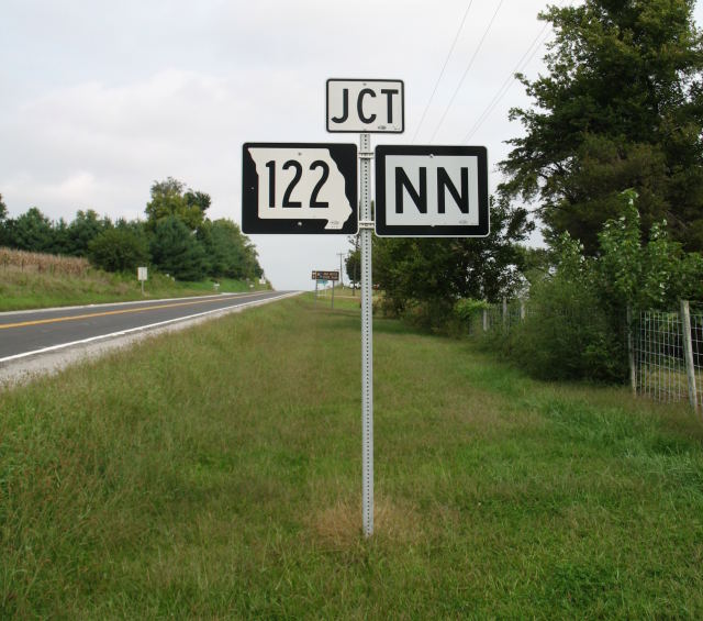 Junction of Missouri 122 and Route N at Missouri 41