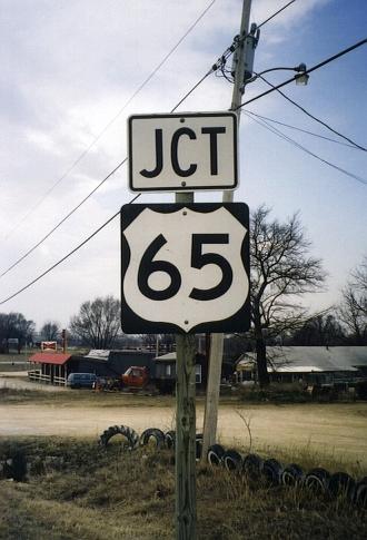 Junction of US 65 at US 54 at Preston, Mo.