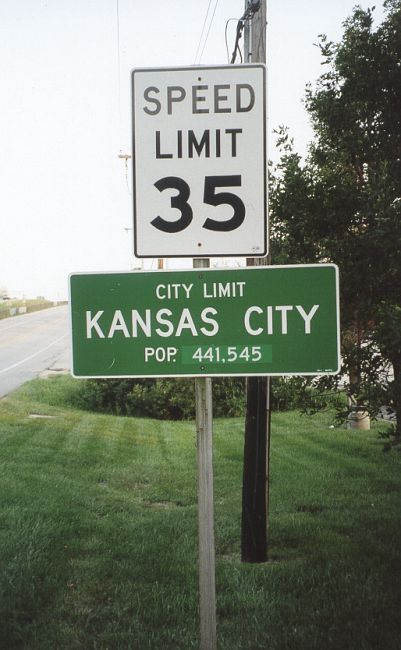 Kansas City, Mo. city limits sign