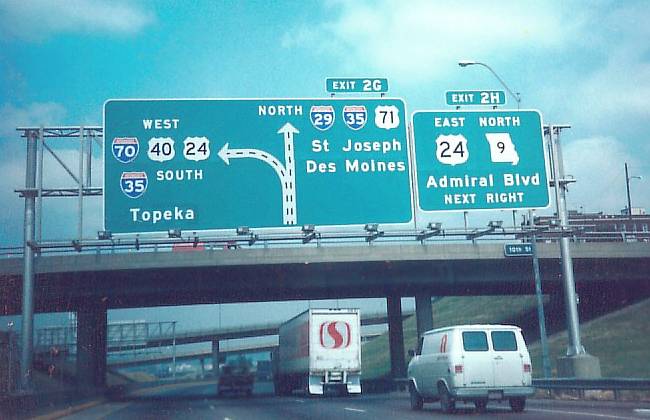 Interstate 35 in downtown Kansas City, Mo.