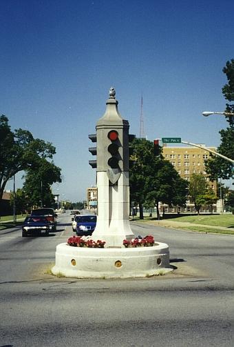 Another view of the Edward Buehler Delk traffic light