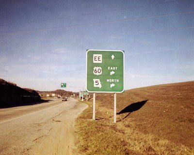 EE-US 60-Missouri 5 directional sign