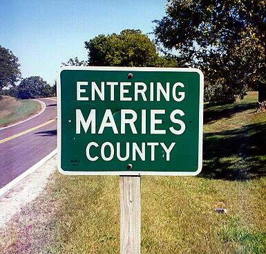 Maries County line on Missouri 28
