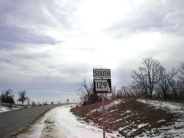 Missouri 129 at US 36 near New Cambria