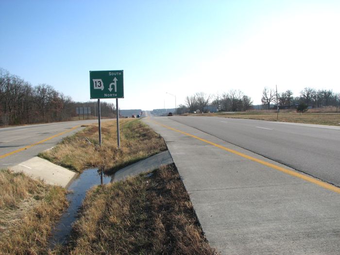 Michigan Left on Missouri 13 near Osceola