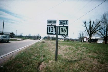 Missouri 13 and 86 near Blue Eye