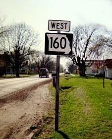 Missouri 160 goof on US 160 at Lockwood