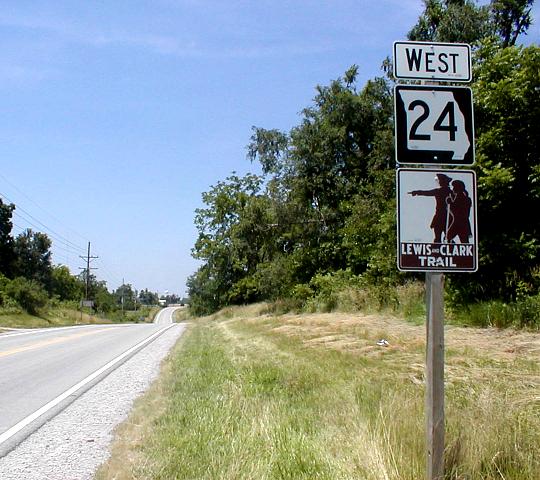 Missouri 24 (should be US 24) near Carrollton