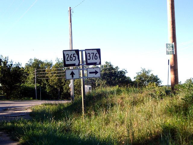 Junction of Missouri 265 and 376 west of Branson