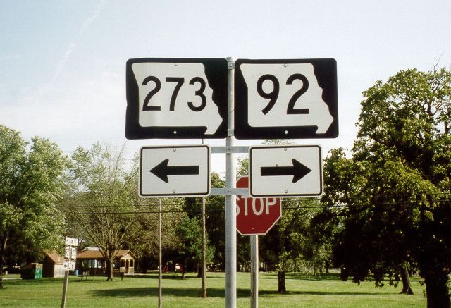 Missouri 273 and 92 in Tracy