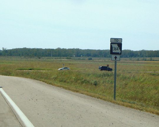 Missouri 364 trailblazer on the Maryland Heights Expressway in St. Louis County