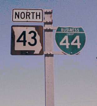 Missouri 43 and Business Loop 44 in Joplin