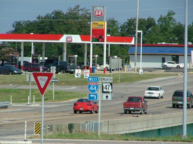 Missouri 47 at Interstate 44 in St. Clair