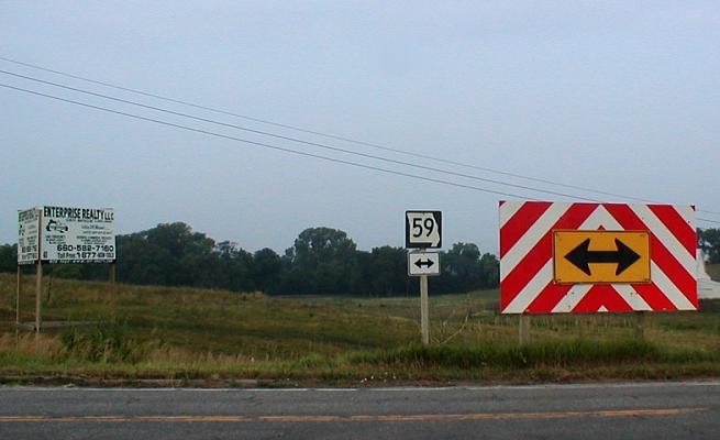 Goof: Missouri 59 instead of US 59 in northwest Missouri
