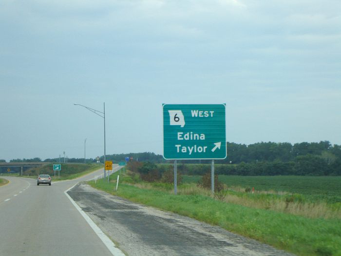 Missouri 6 interchange with US 24 and US 61