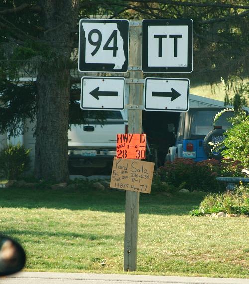 Missouri 94 at Route TT in Dutzow, in Warren County