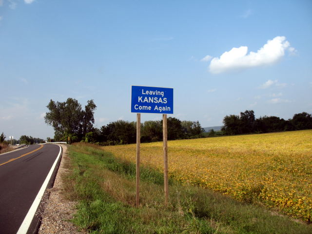 The north end of Kansas 238 at the St. Joseph airport