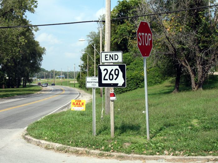 End of Missouri 269 in Kansas City