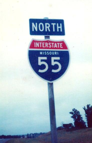 Interstate 55 marker (1975)