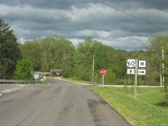 Former route of US 60 still marked in Van Buren, Mo.