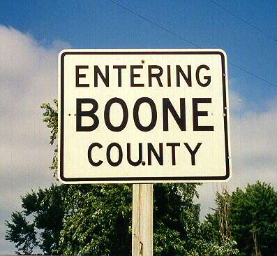 Older-style county-line sign