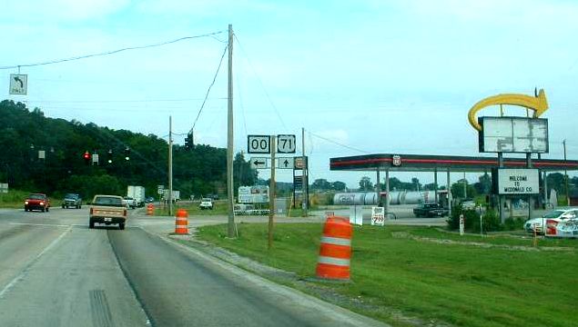 Route OO at US 71