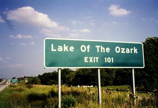 Sign on Interstate 70: it's Lake of the Ozarks, not Ozark