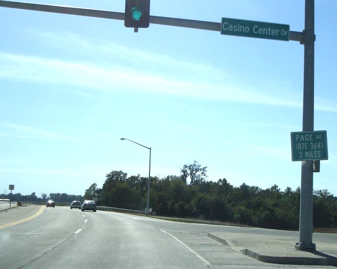 Words only to point the way to Missouri 364 in St. Louis County