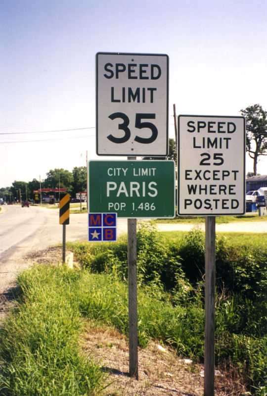 Paris, Mo. city limits