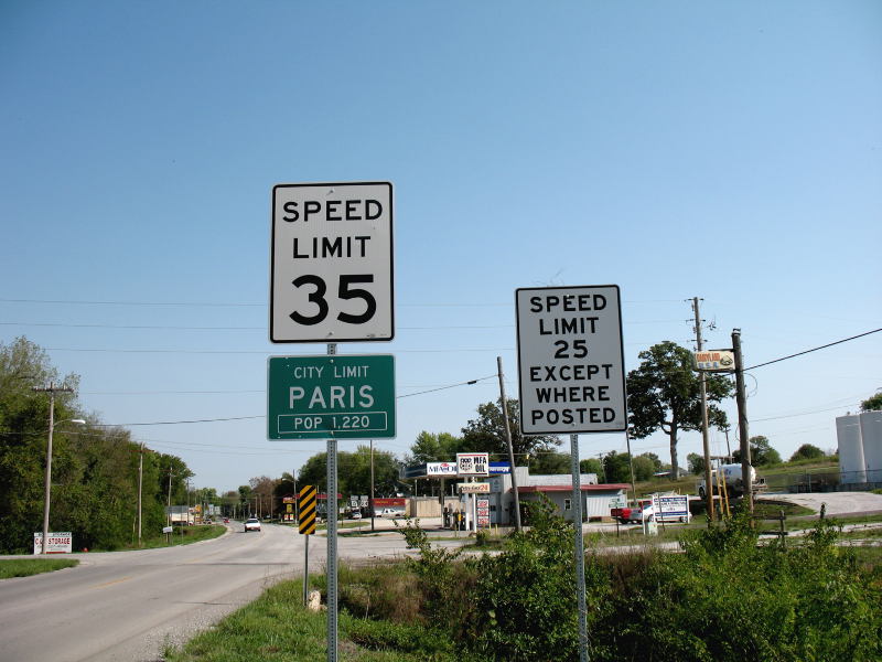 Paris, Mo. city limits (2012)