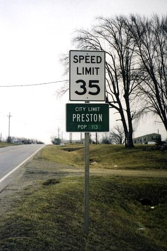 Preston city limits