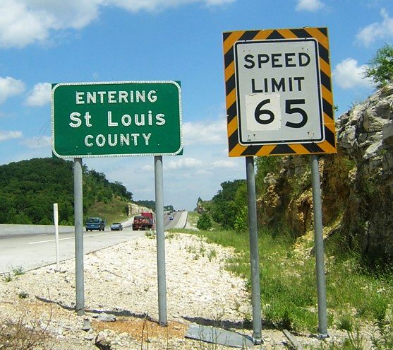 St. Louis county line on Interstate 44