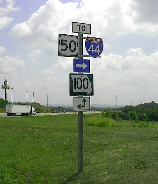 Freeway entrance near Villa Ridge, Mo.