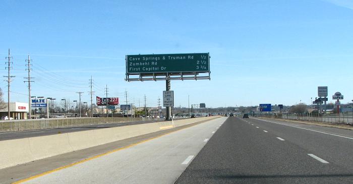 Leftmost lane disallowed for trucks on Interstate 70 in St. Charles County