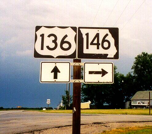US 136/Missouri 146 east of Bethany