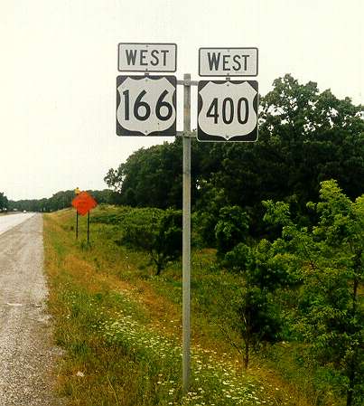 US 166 and US 400 in Missouri