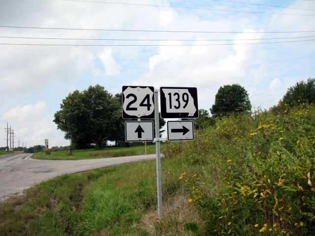 US 24 and Missouri 139 near De Witt